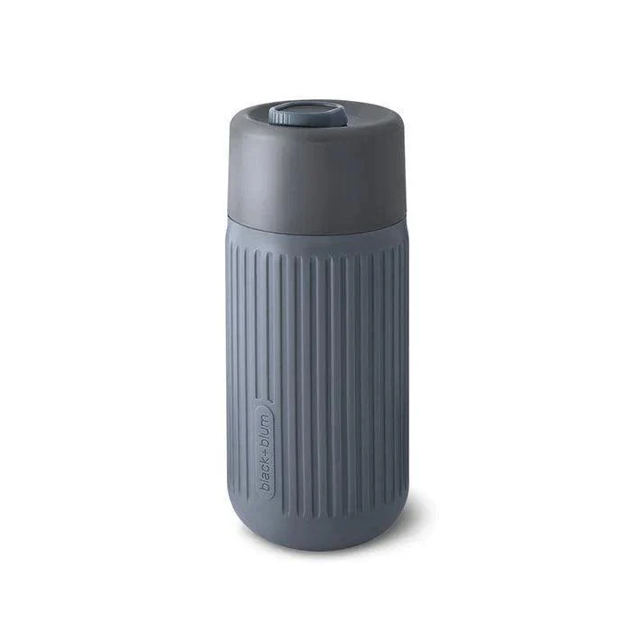 Black+Blum Glass Travel Cup With Silicone Cover (340ml) - Slate