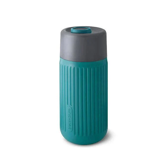 Black+Blum Glass Travel Cup With Silicone Cover (340ml) - Slate - Image 3