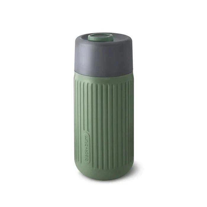 Black+Blum Glass Travel Cup With Silicone Cover (340ml) - Slate - Image 5
