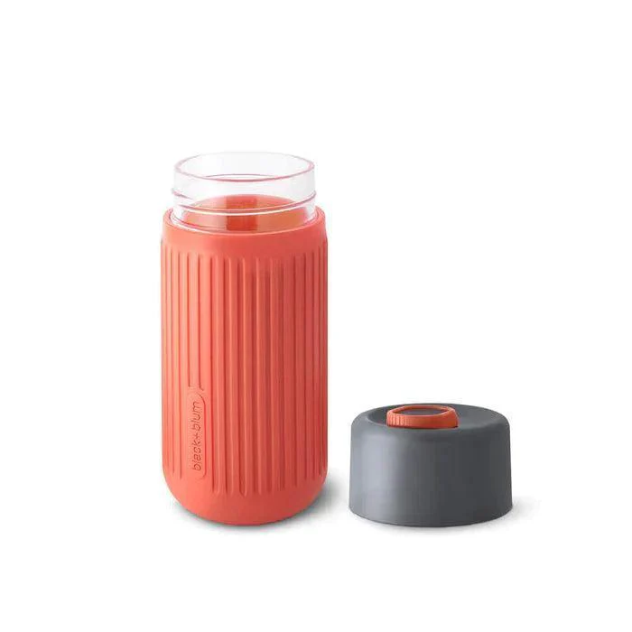 Black+Blum Glass Travel Cup With Silicone Cover (340ml) - Slate - Image 8