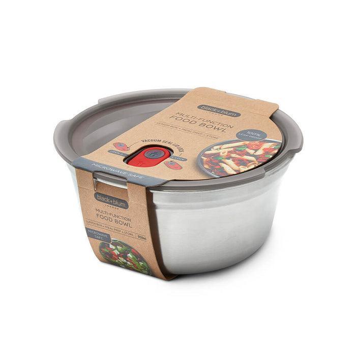 Black+Blum Steel Food Bowl Large - Grey/Red (950ml) - Image 5