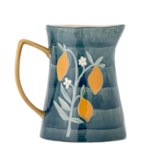 Bloomingville - Feriha Jug, Blue, Stoneware (24cm)