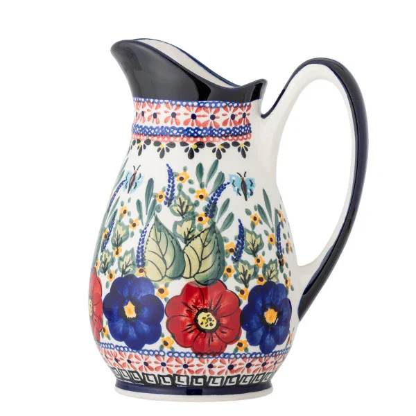 Bloomingville - Florist Jug, Red, Stoneware (23cm)