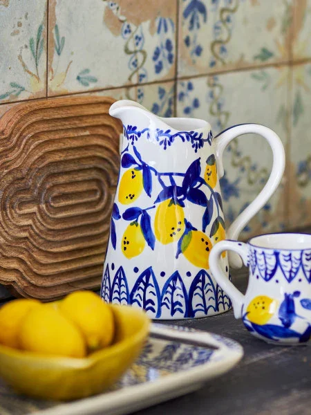 Bloomingville - Maxima Jug, Blue, Stoneware (22cm) - Image 3