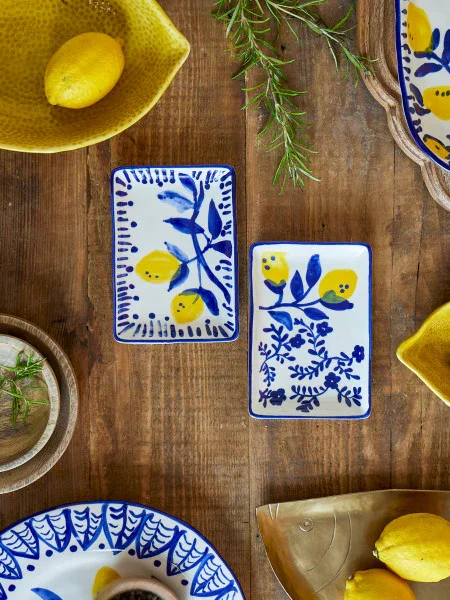 Bloomingville - Maxima Plate, Blue, Stoneware - Set of 2 (15cm) - Image 2