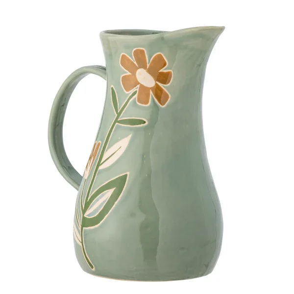 Bloomingville - Tangier Jug, Green, Stoneware (25cm) - Image 3