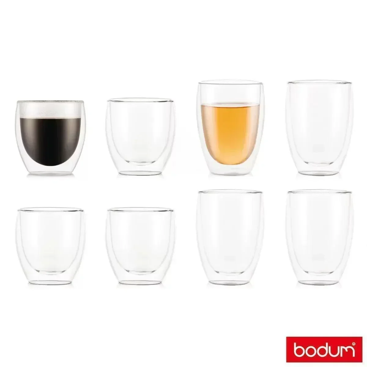 Bodum Pavina Double Walled Glasses (8 Pack)