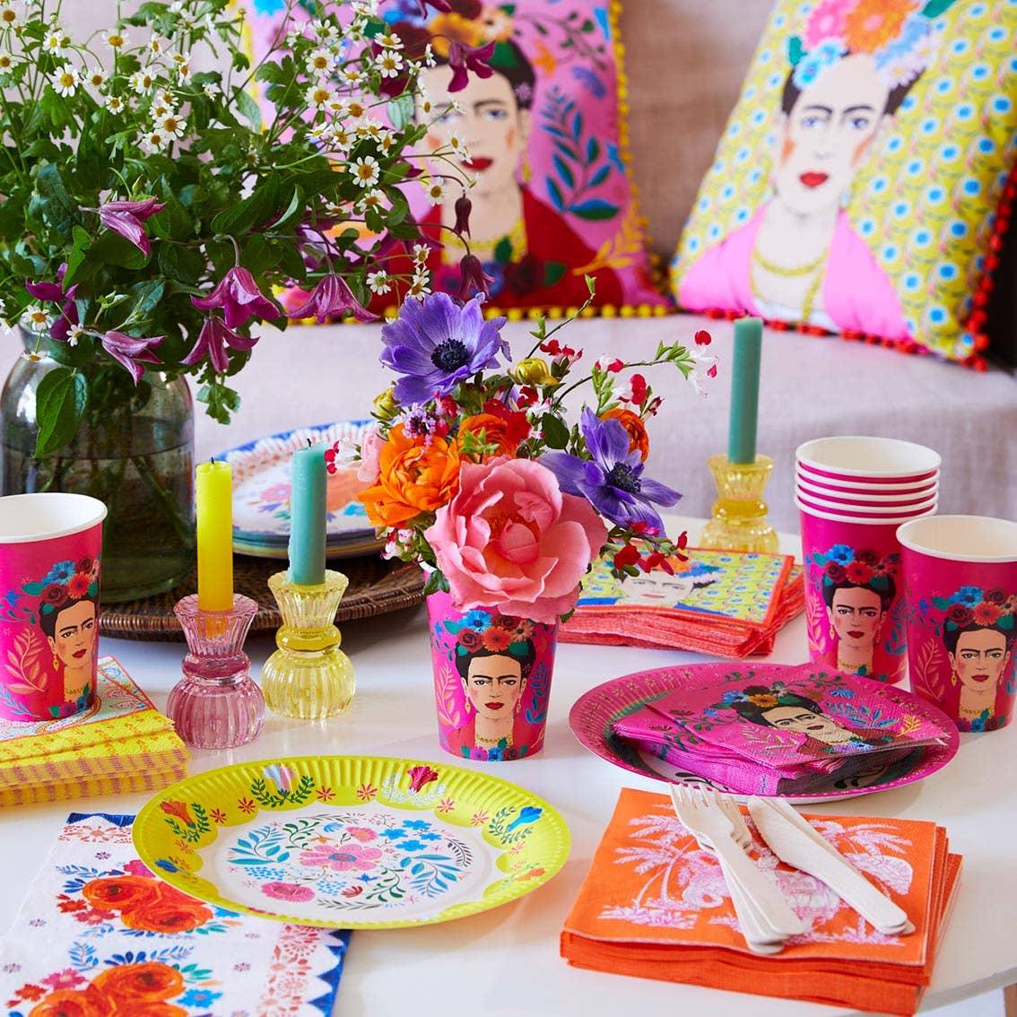 Boho Frida Kahlo Paper Napkins - 20 Pack - Image 6
