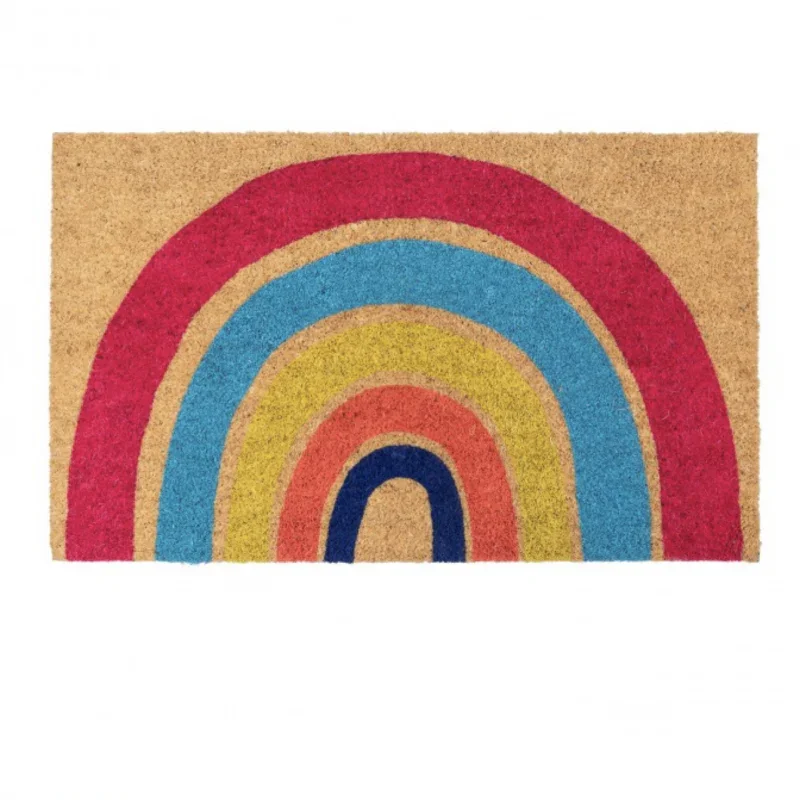 Bombay Duck Hand Painted Rainbow Door Mat (45x75cm) - Image 2