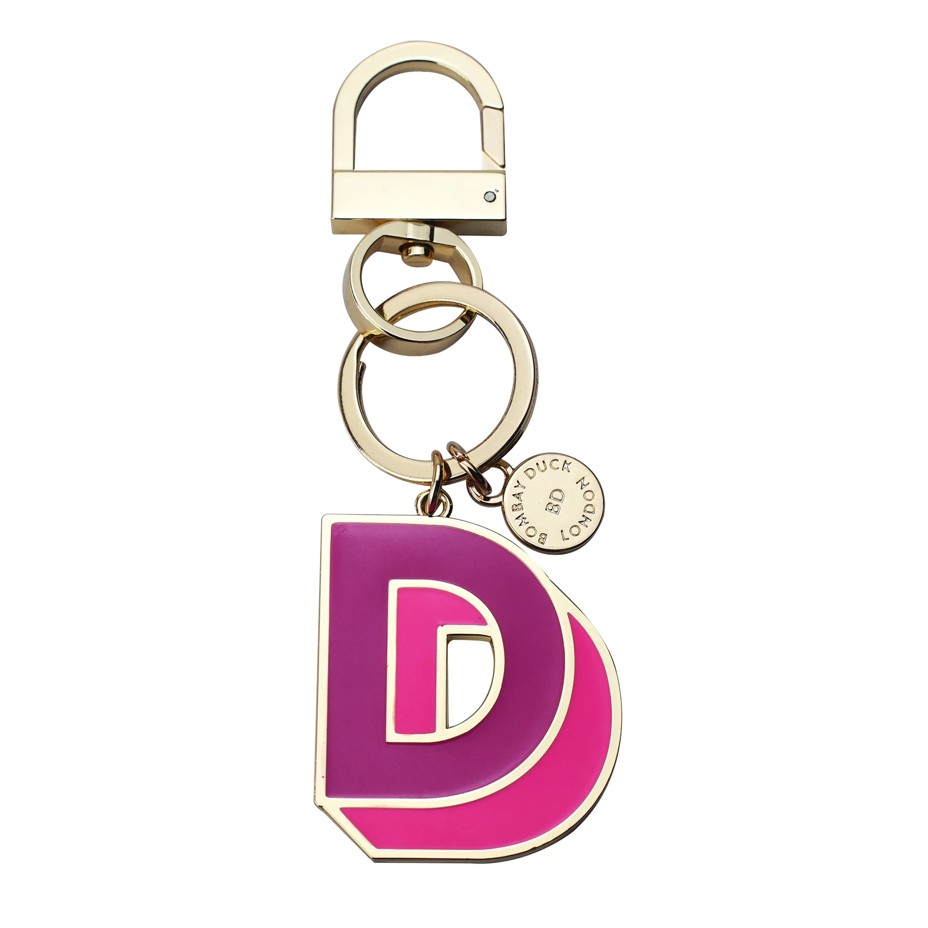 Bombay Duck Letterpop Enamel Keyring - D