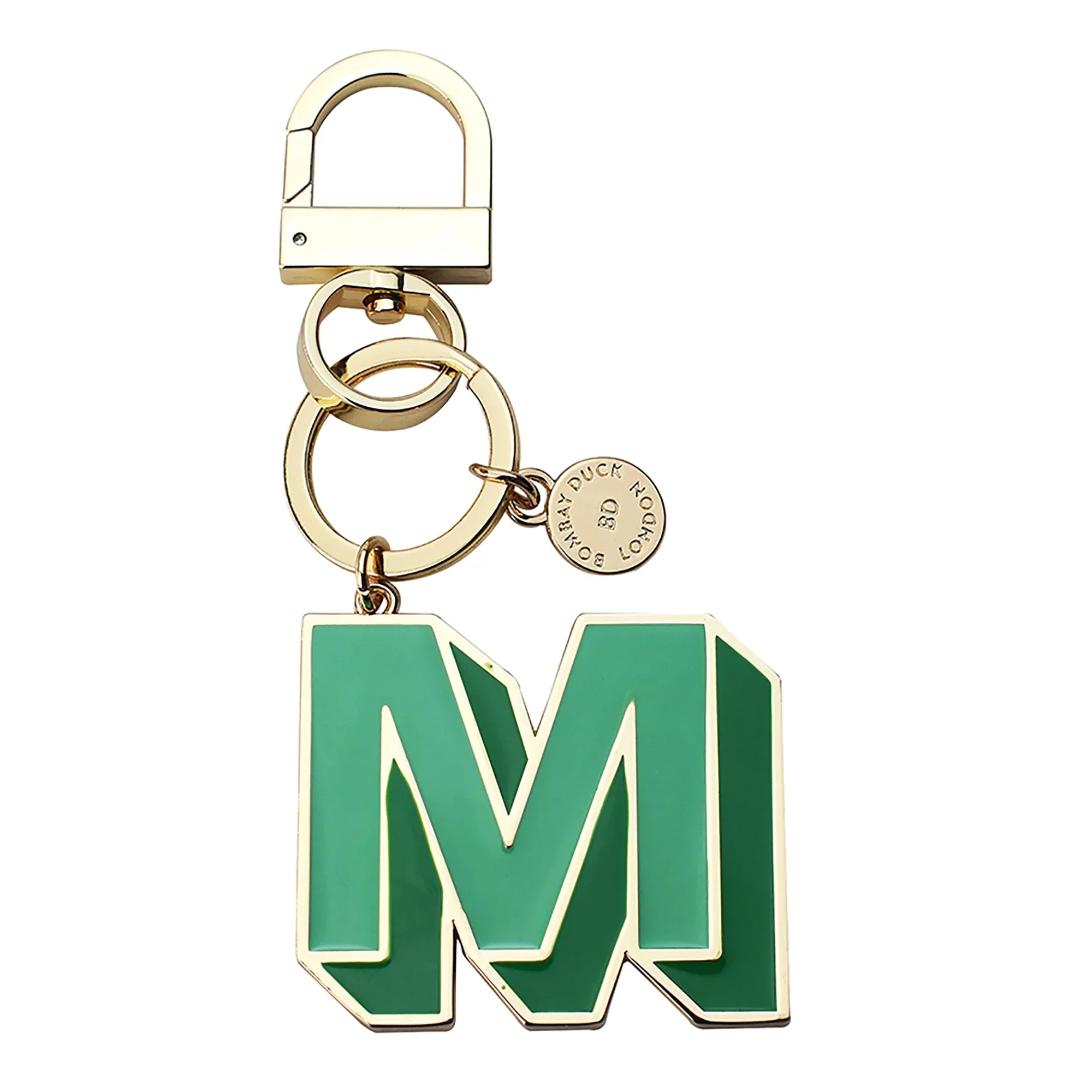 Bombay Duck Letterpop Enamel Keyring - M