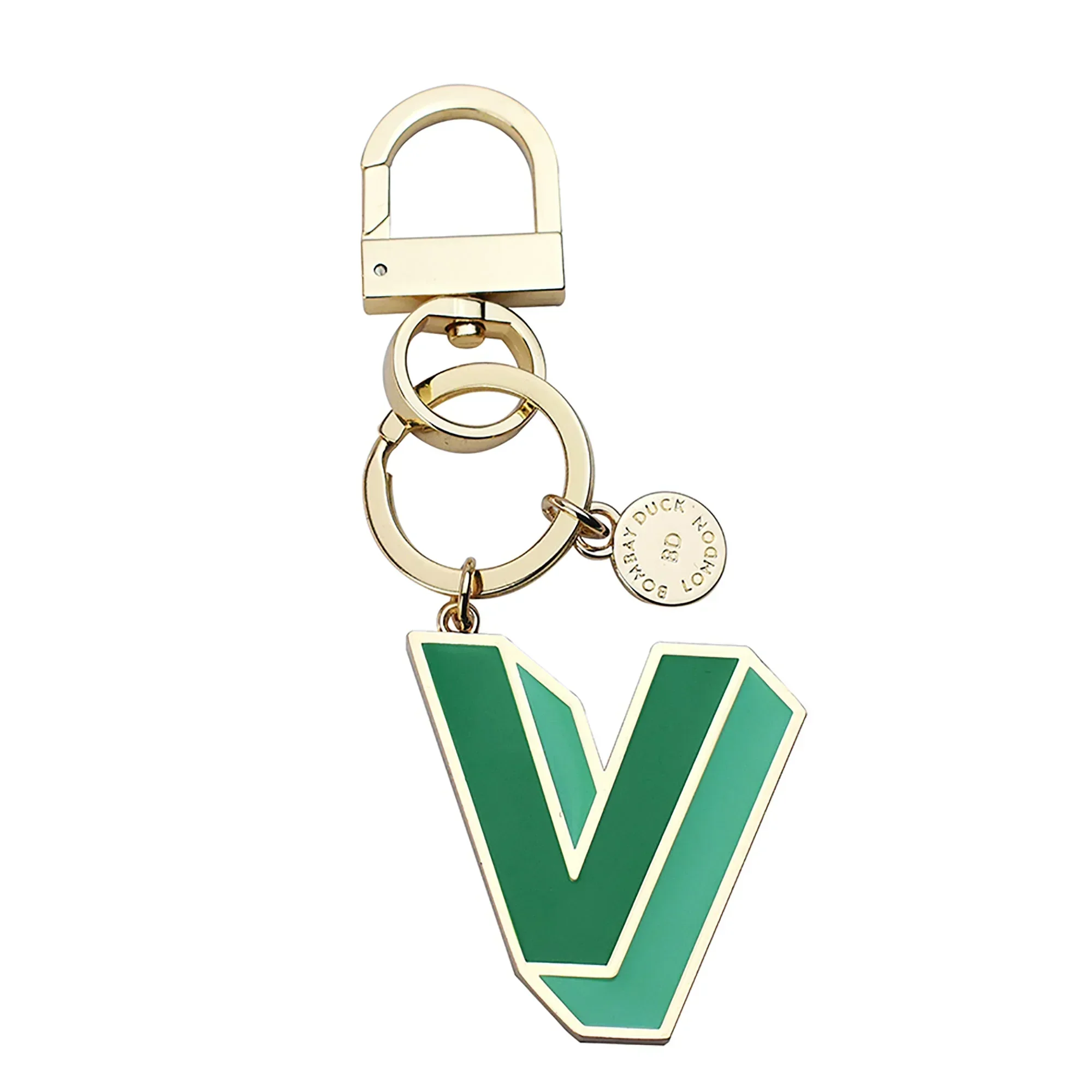 Bombay Duck Letterpop Enamel Keyring - V