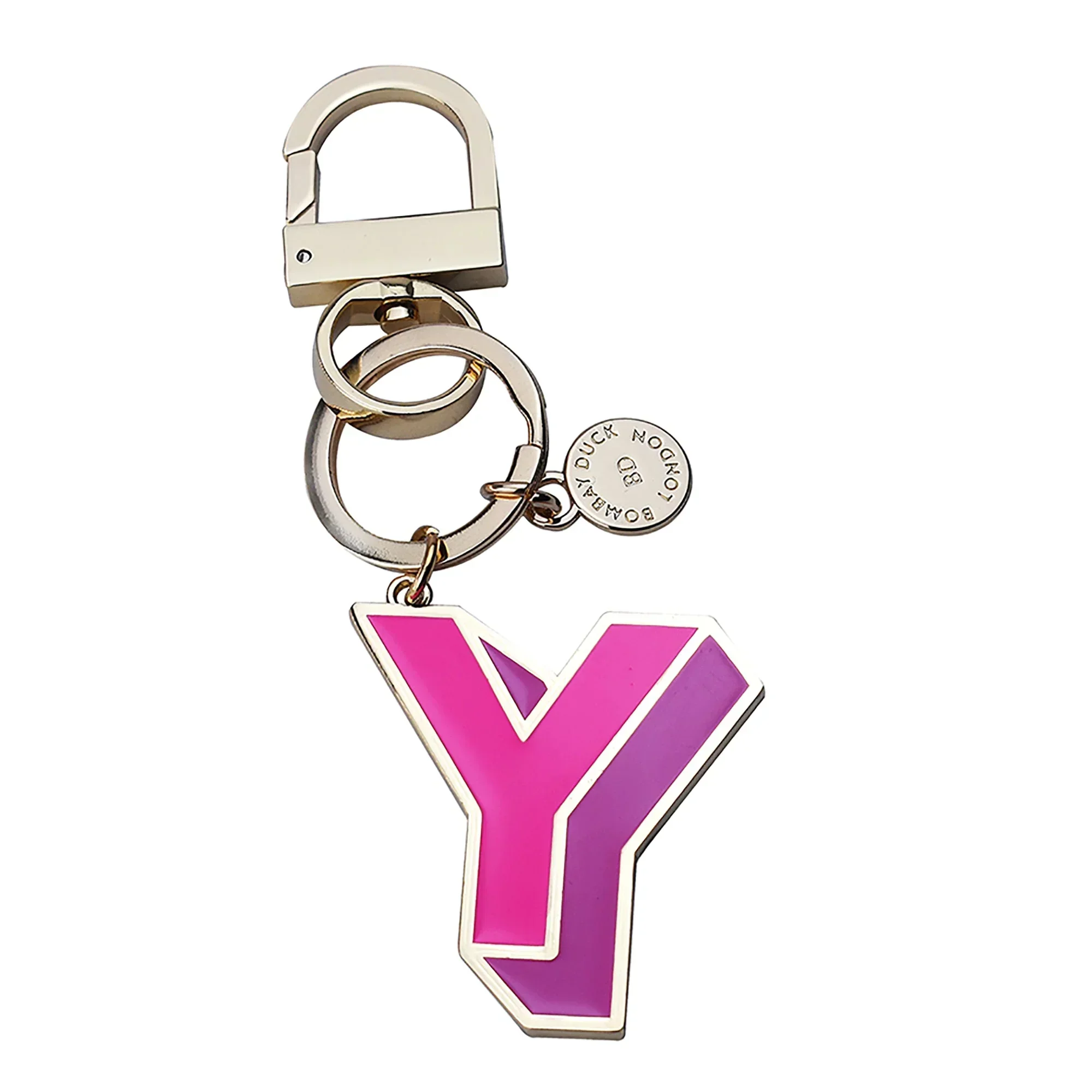 Bombay Duck Letterpop Enamel Keyring - Y