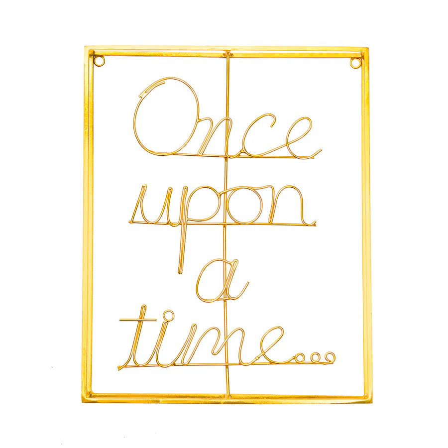 Bombay Duck - Once Upon a Time...Metal Word Art (27x22cm)
