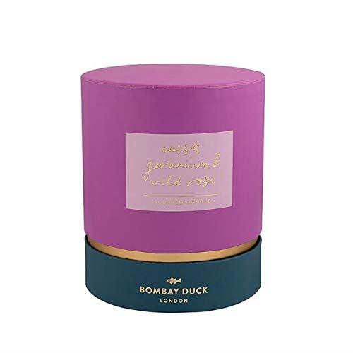 Bombay Duck Ooty Glass Candle Small Cassis Geranium & Wild Rose