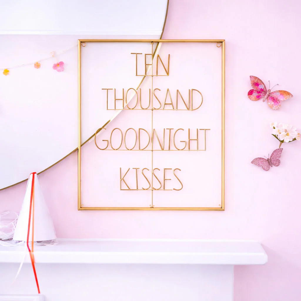 Bombay Duck - Ten Thousand Good Night Kisses Word Art (18√ó40cm) - Image 2