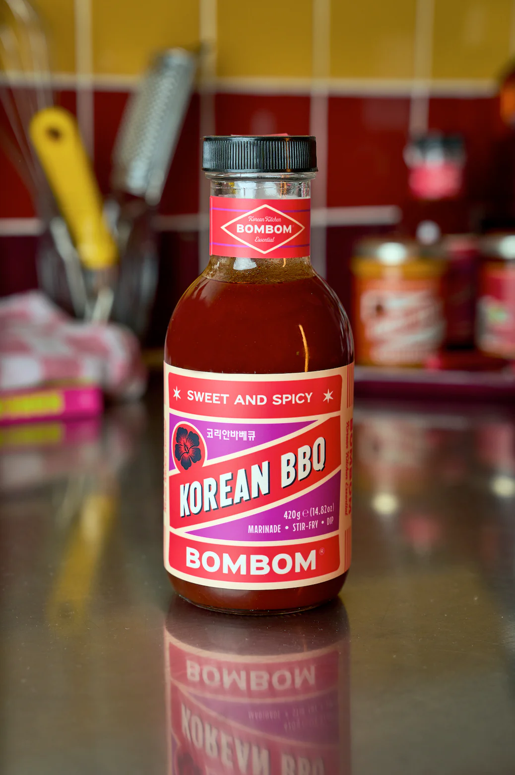 BOMBOM Korean BBQ Sauce - Sweet & Spicy Flavour (420g) - Image 2