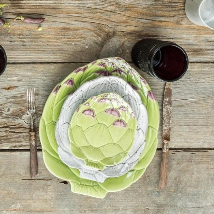 Bordallo Pinheiro Artichoke Bread & Butter Plate - Green (17.5cm) - Image 3