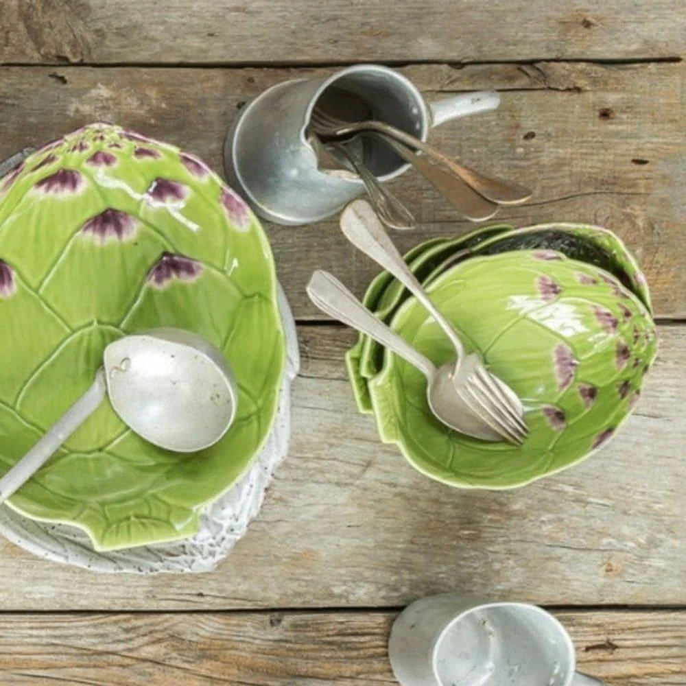 Bordallo Pinheiro Artichoke Small Bowl - Green (14.5cm) - Image 3