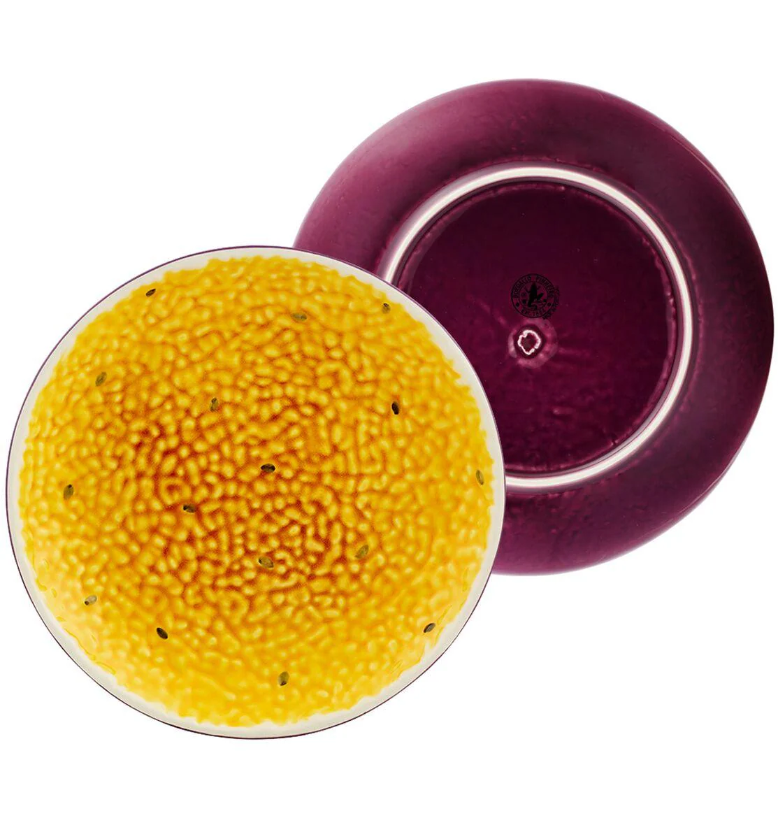 Bordallo Pinheiro Tropical Fruits Dessert Plate - Passion Fruit (21cm) - Image 2