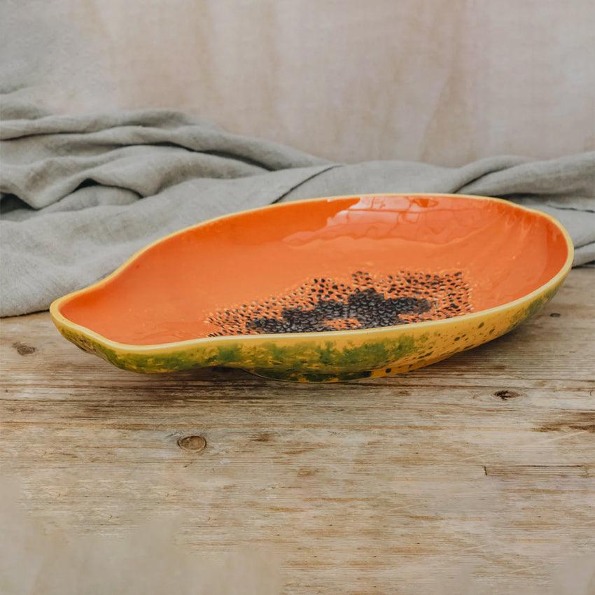 Bordallo Pinheiro Tropical Fruits Platter - Papaya (35cm) - Image 2