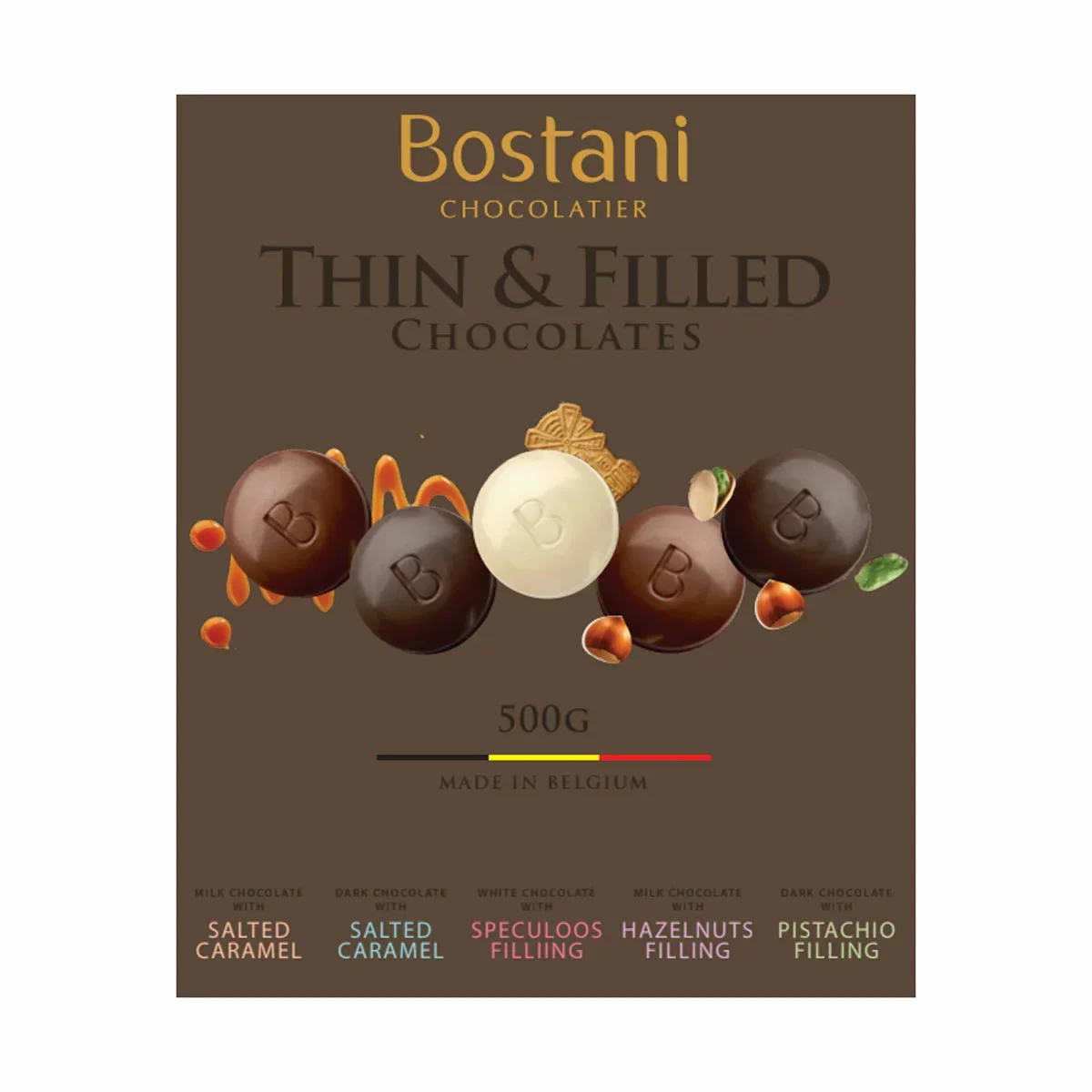 Bostani Belgian Chocolate Thins (500g) - Image 4