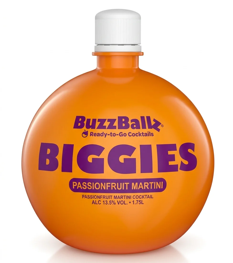 Buzzballz Cocktails Biggies - Passionfruit Martini (1.75L)