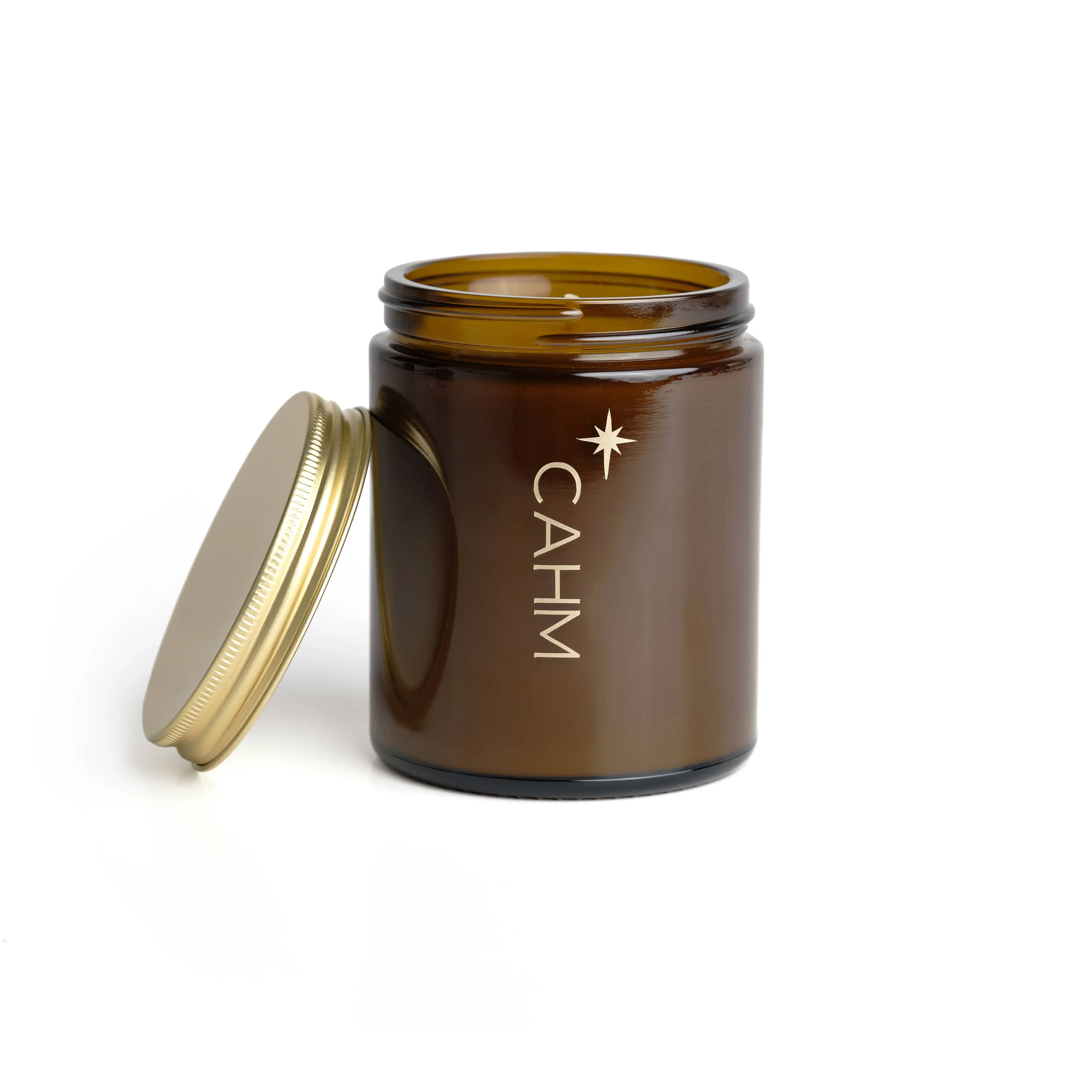 CAHM Spiced Orange Christmas Candle - Amber Jar