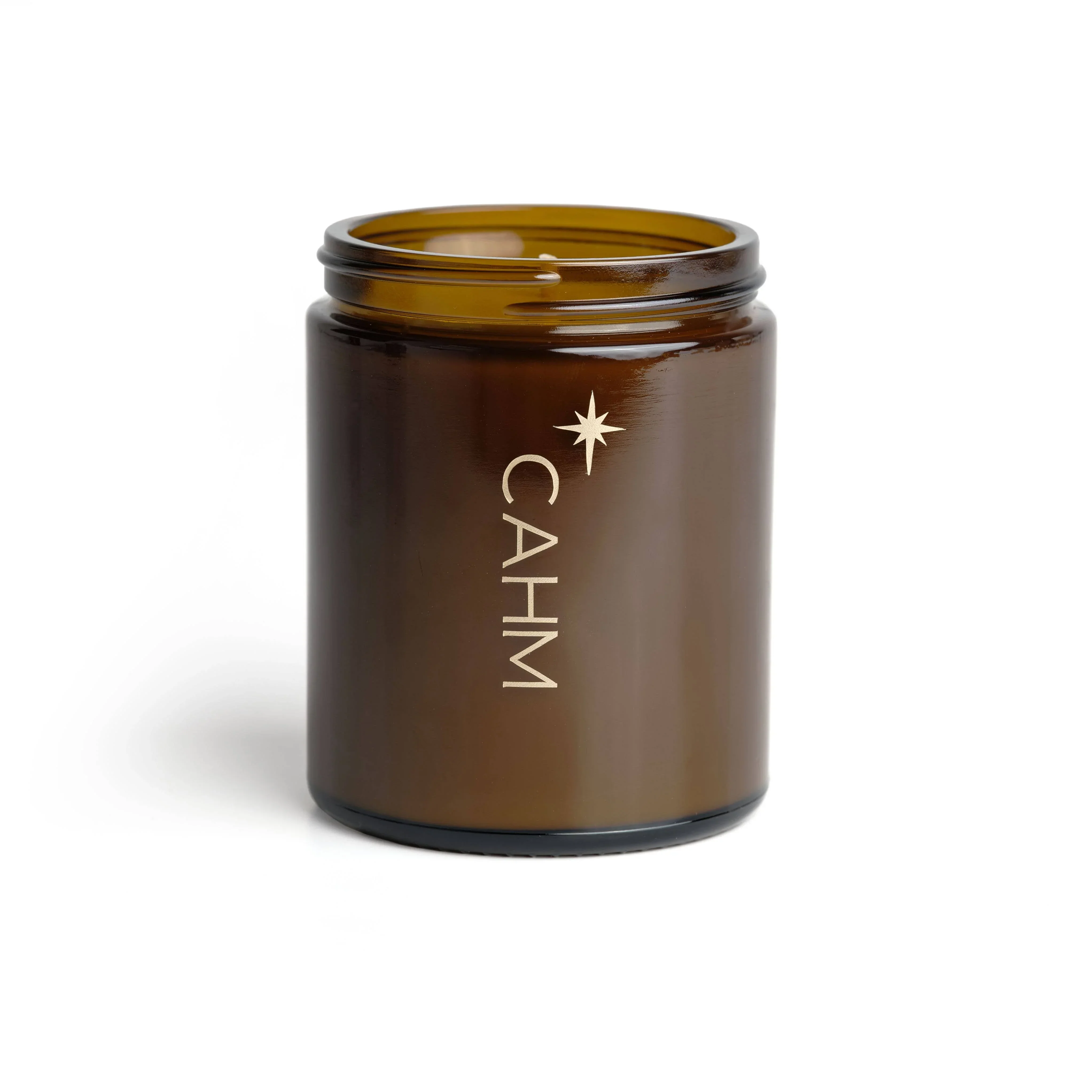 CAHM Spiced Orange Christmas Candle - Amber Jar - Image 2