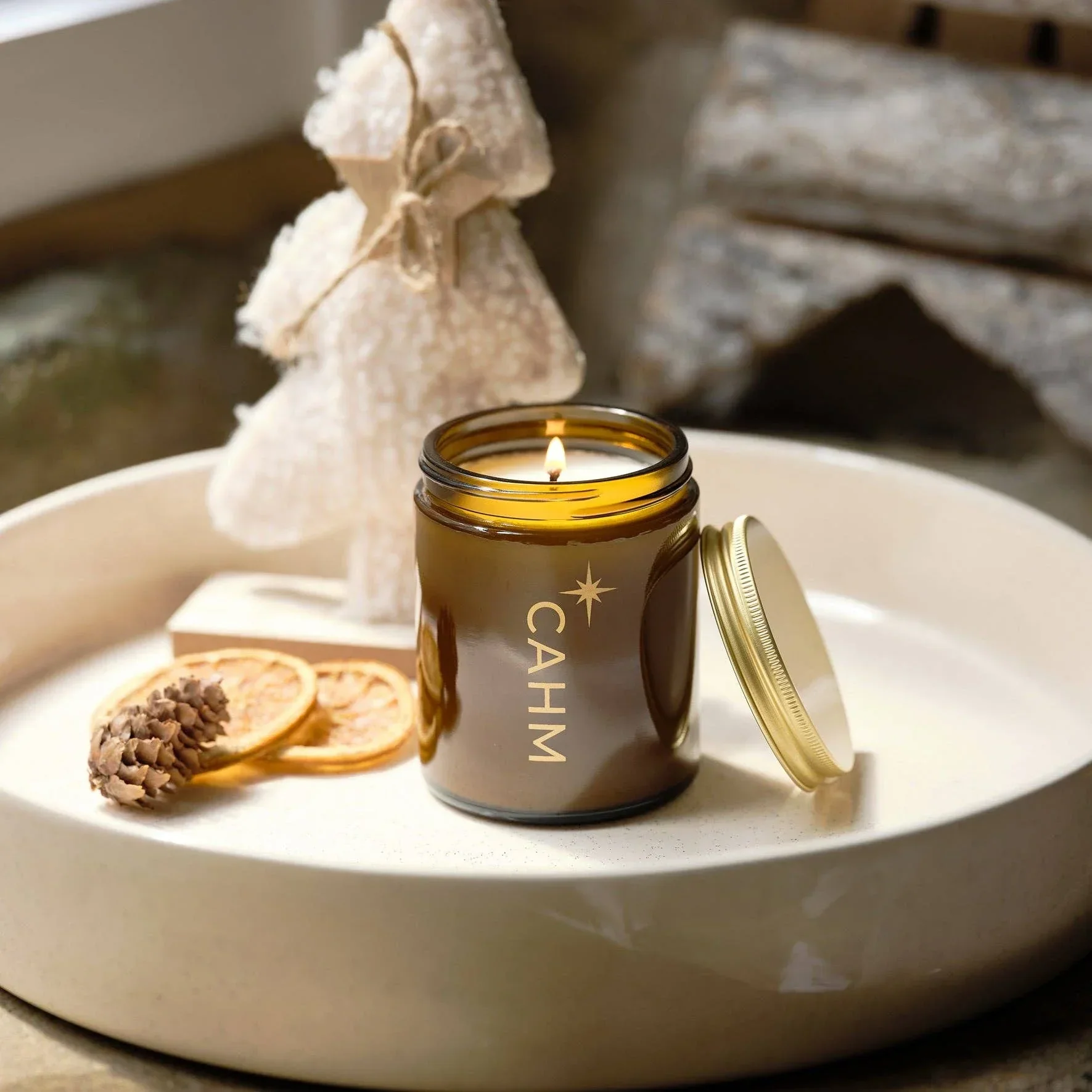 CAHM Spiced Orange Festive Scented Candle - Image 6