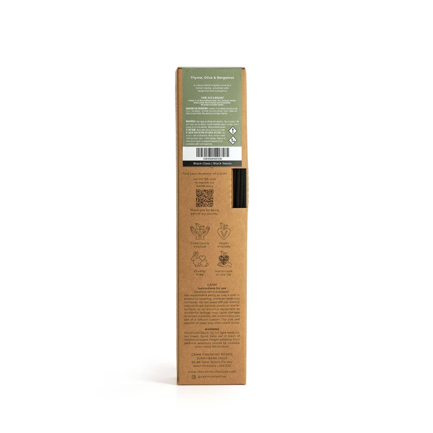CAHM Thyme, Olive & Bergamot Luxury Diffuser - Black - Image 6