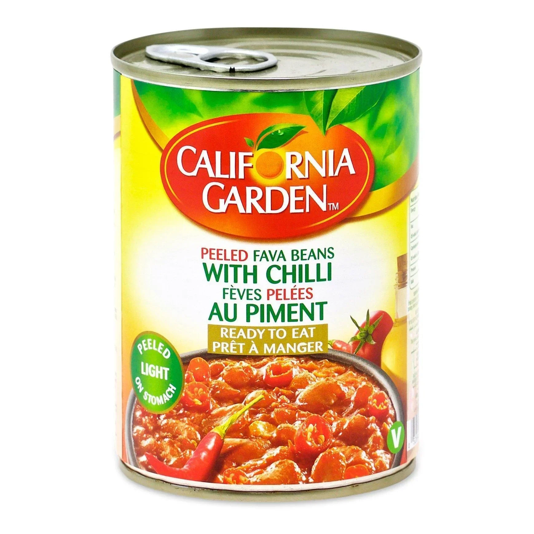 California Garden Peeled Fava Beans With Chilli (400g)