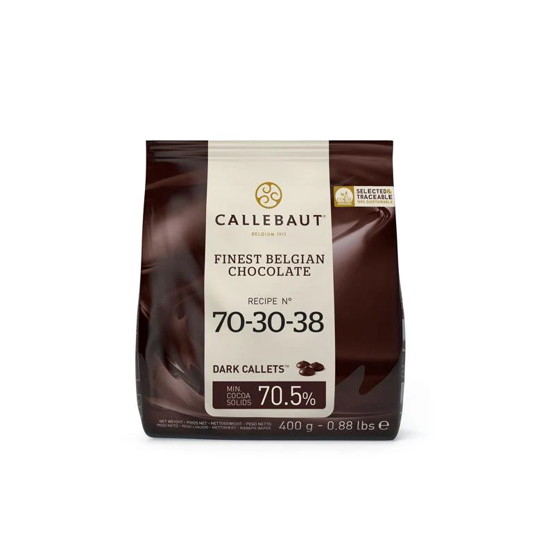 Callebaut Dark Chocolate couverture, 70-30-38 Very Bitter (400g)