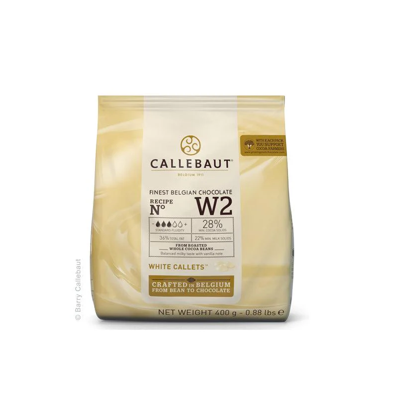 Callebaut White Chocolate couverture - W2 (400g)