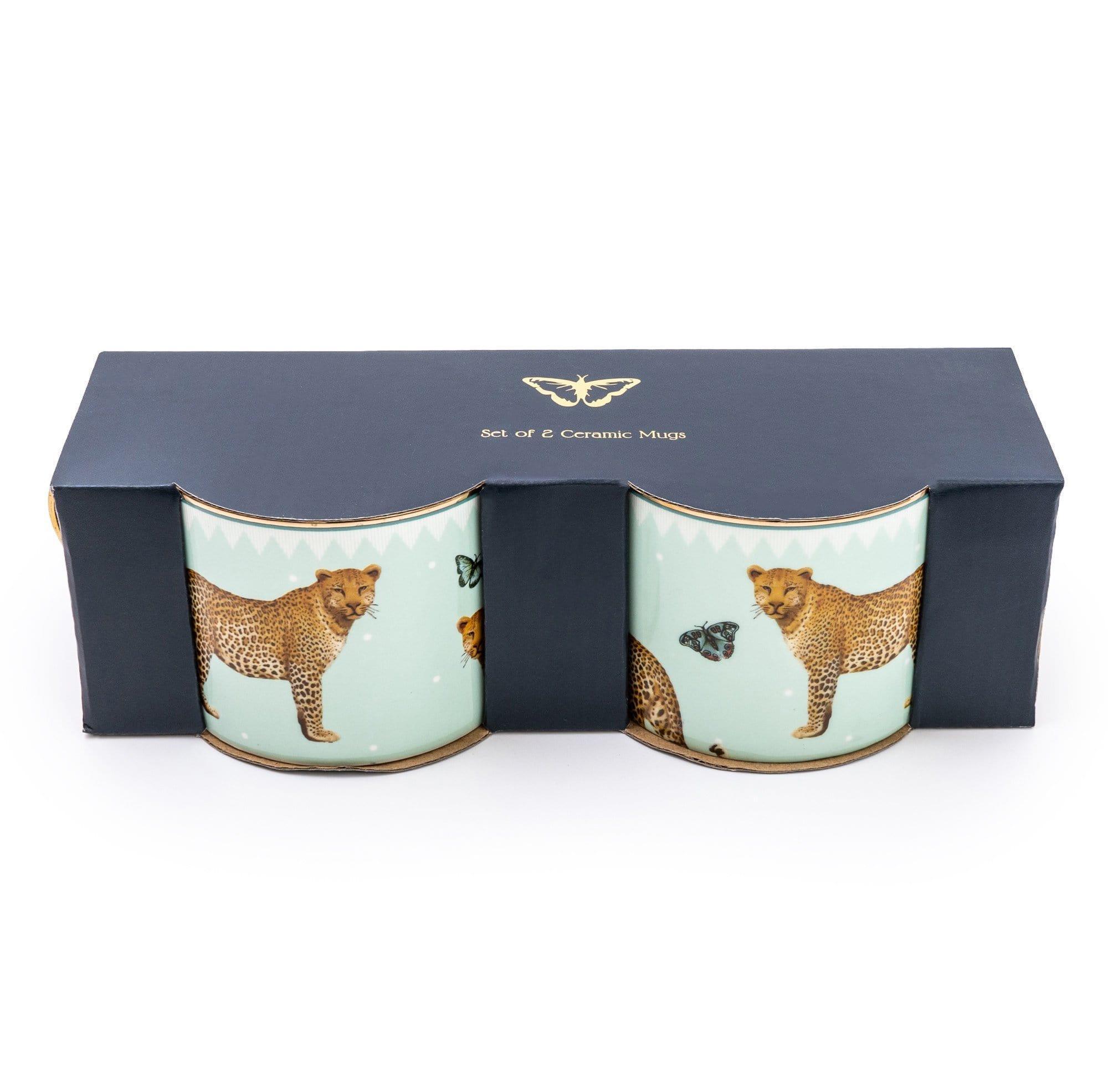 Candlelight Leopard Mug - Set of 2 - Image 2