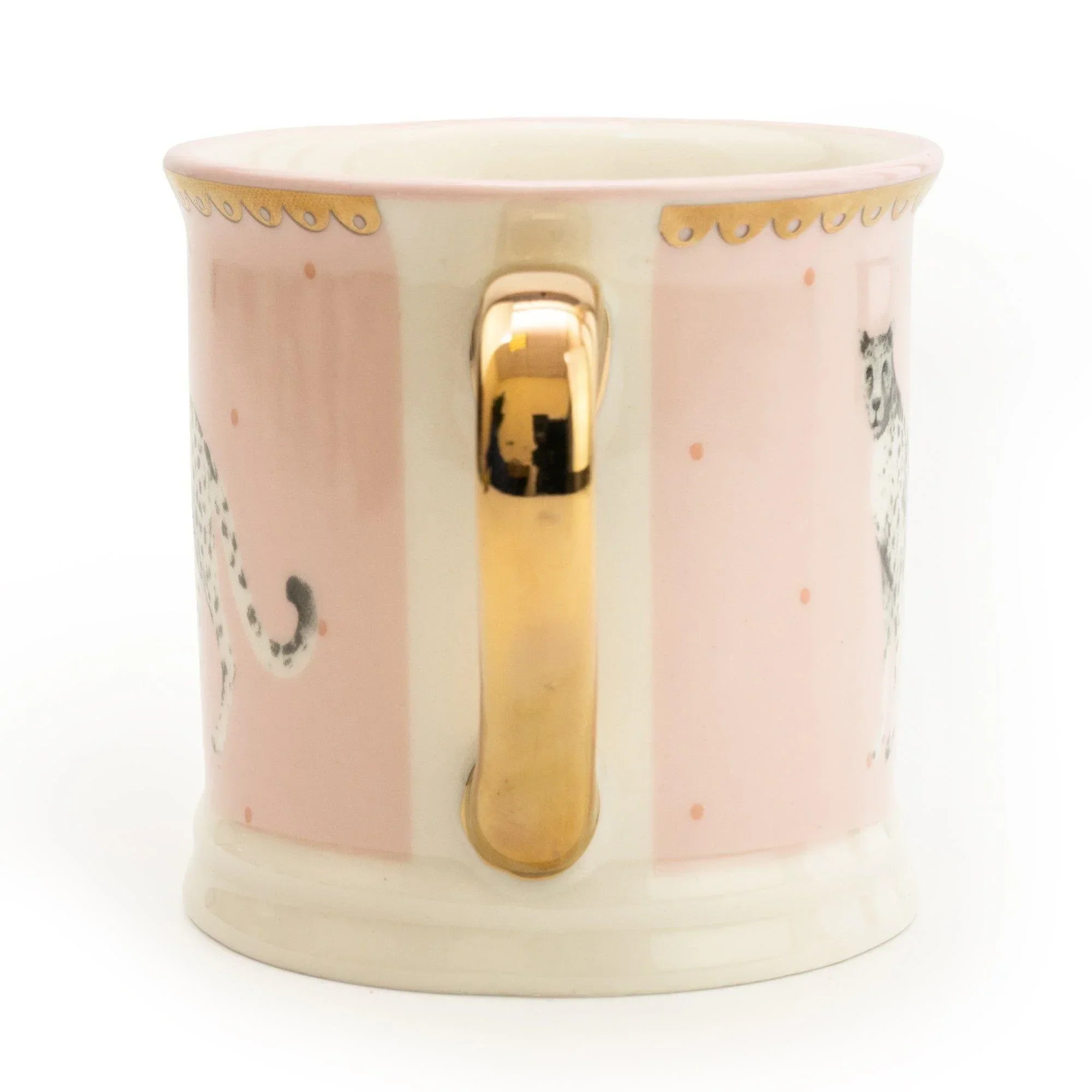 Candlelight Tankard Pink Mug Cheetah - Image 2