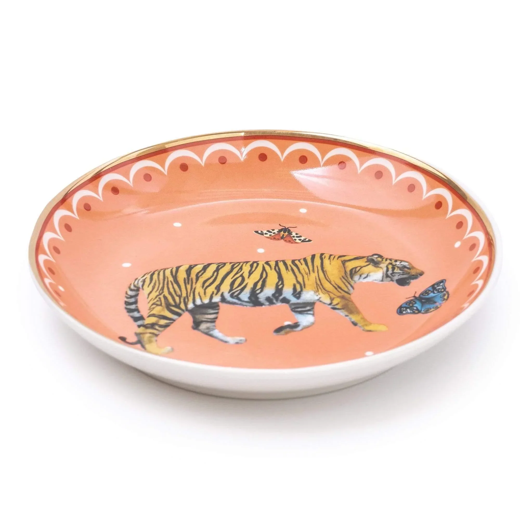 Candlelight Tiger Peach Trinket Dish - Image 2