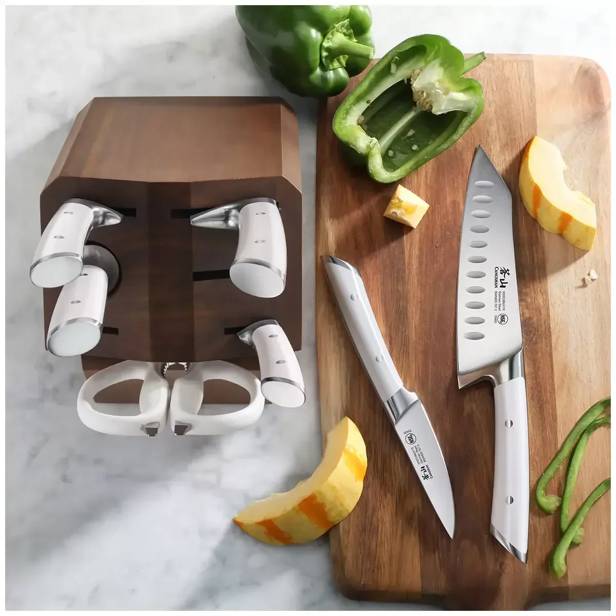 Cangshan Denali Series White Series 8-Piece Knife Block Set - Image 9