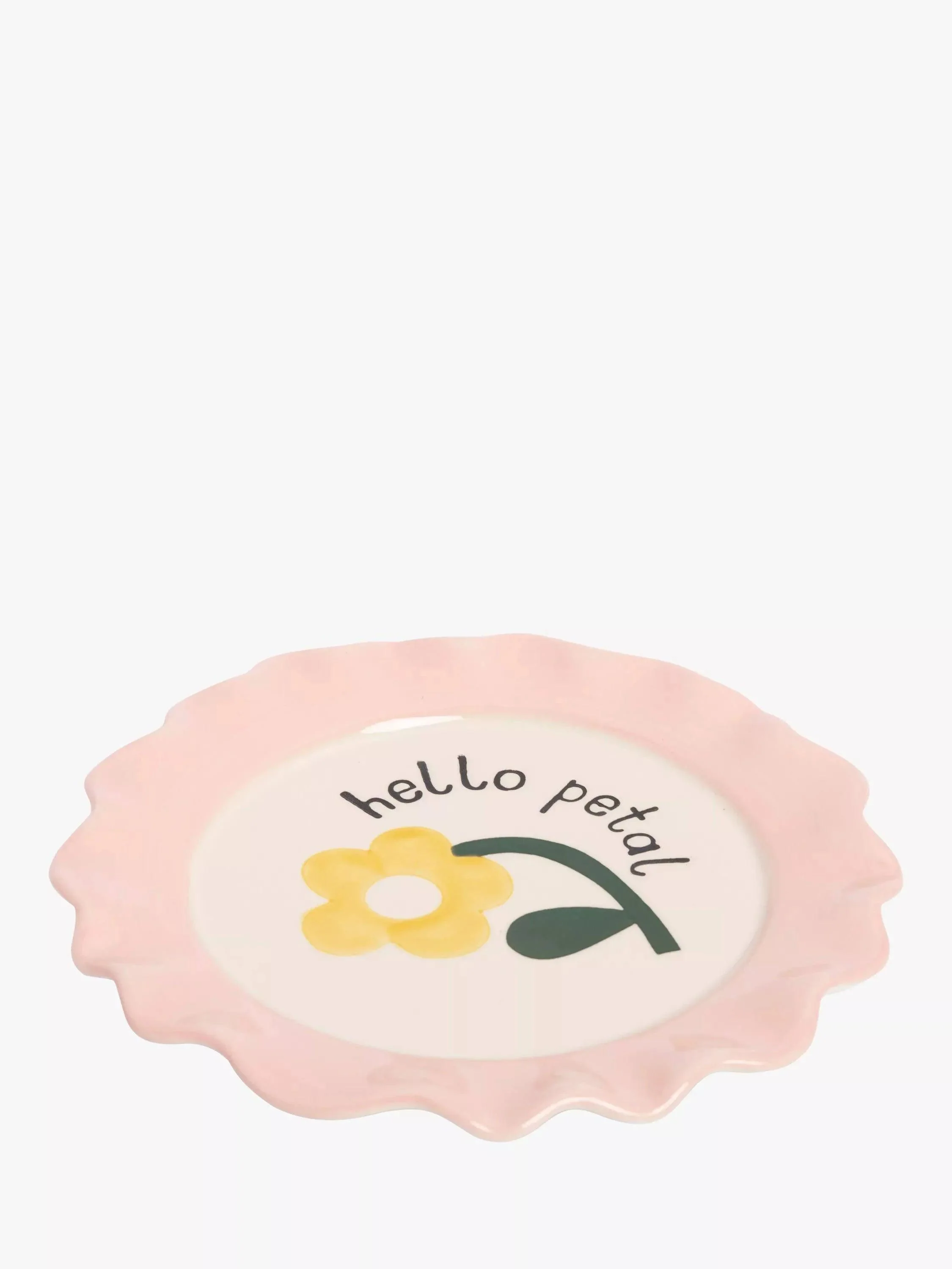 Caroline Gardner Hello Petal Yellow Flower Plate (21.5cm) - Image 2