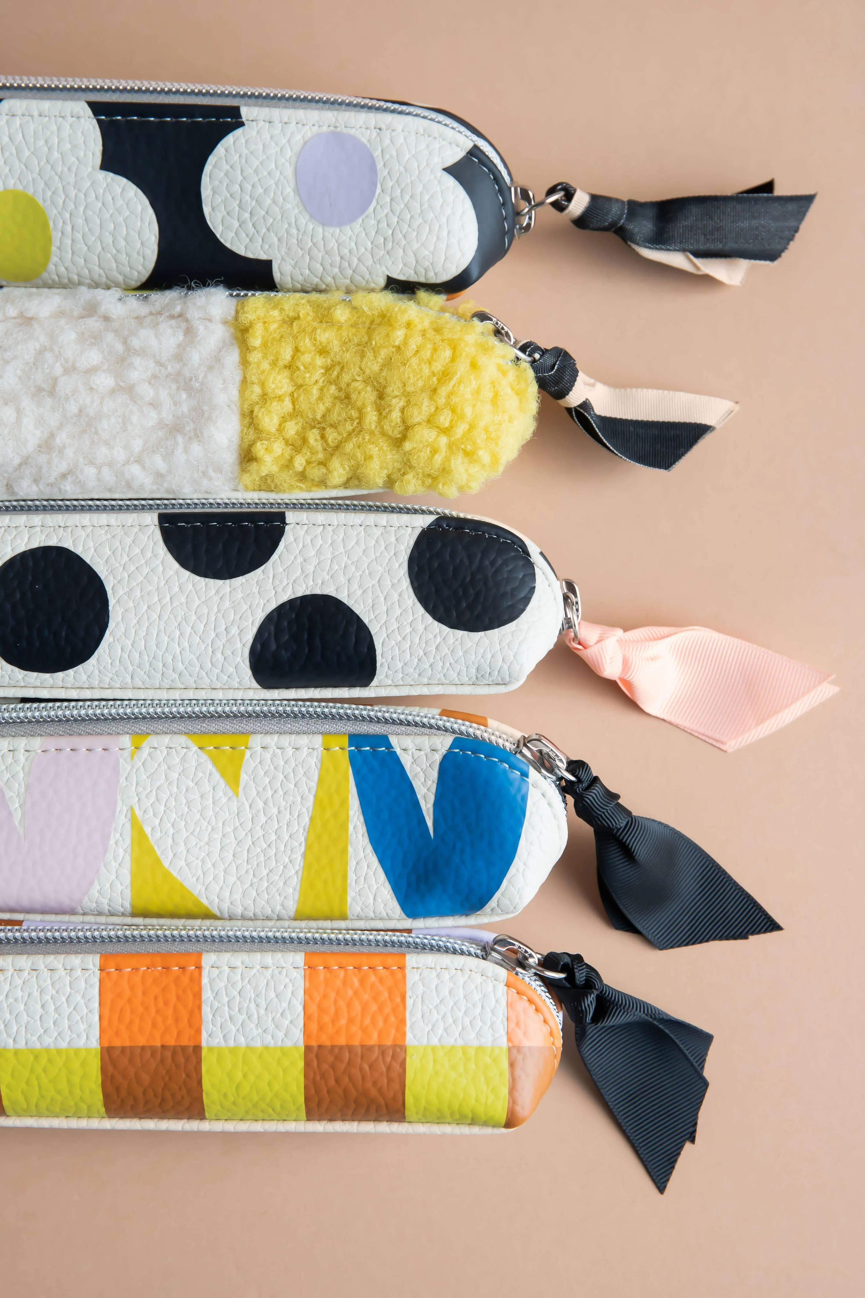 Caroline Gardner Multi Checkmate Hearts Pencil Case - Image 6