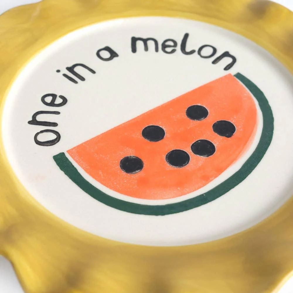 Caroline Gardner Yellow Melon Plate (21.5cm) - Image 2