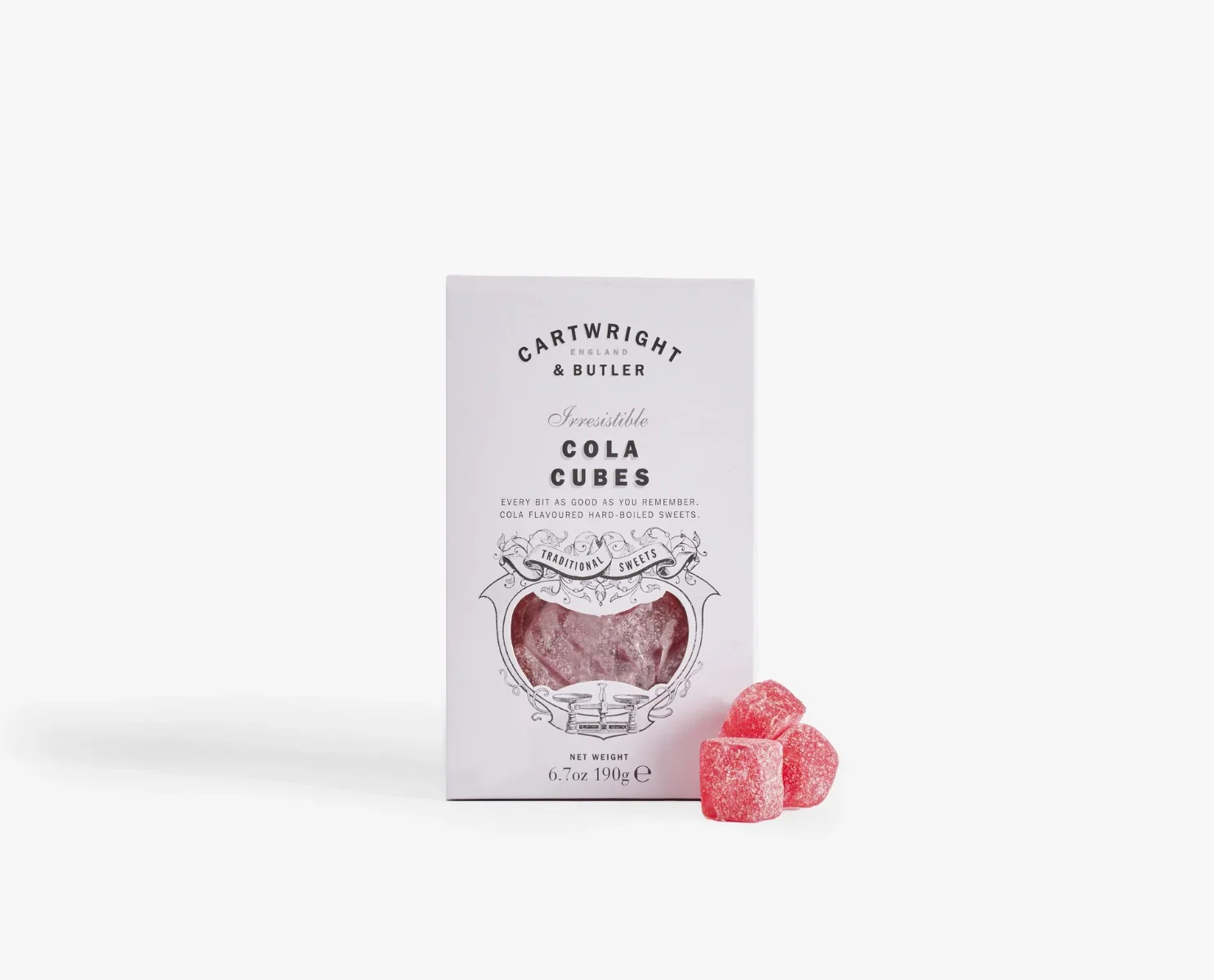 Cartwright & Butler - Cola Cubes Sweets in Carton (190g)