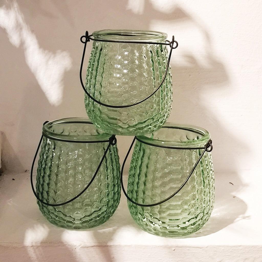 Casa Verde Hanging Lantern Cha Cha - Green (10x11cm)