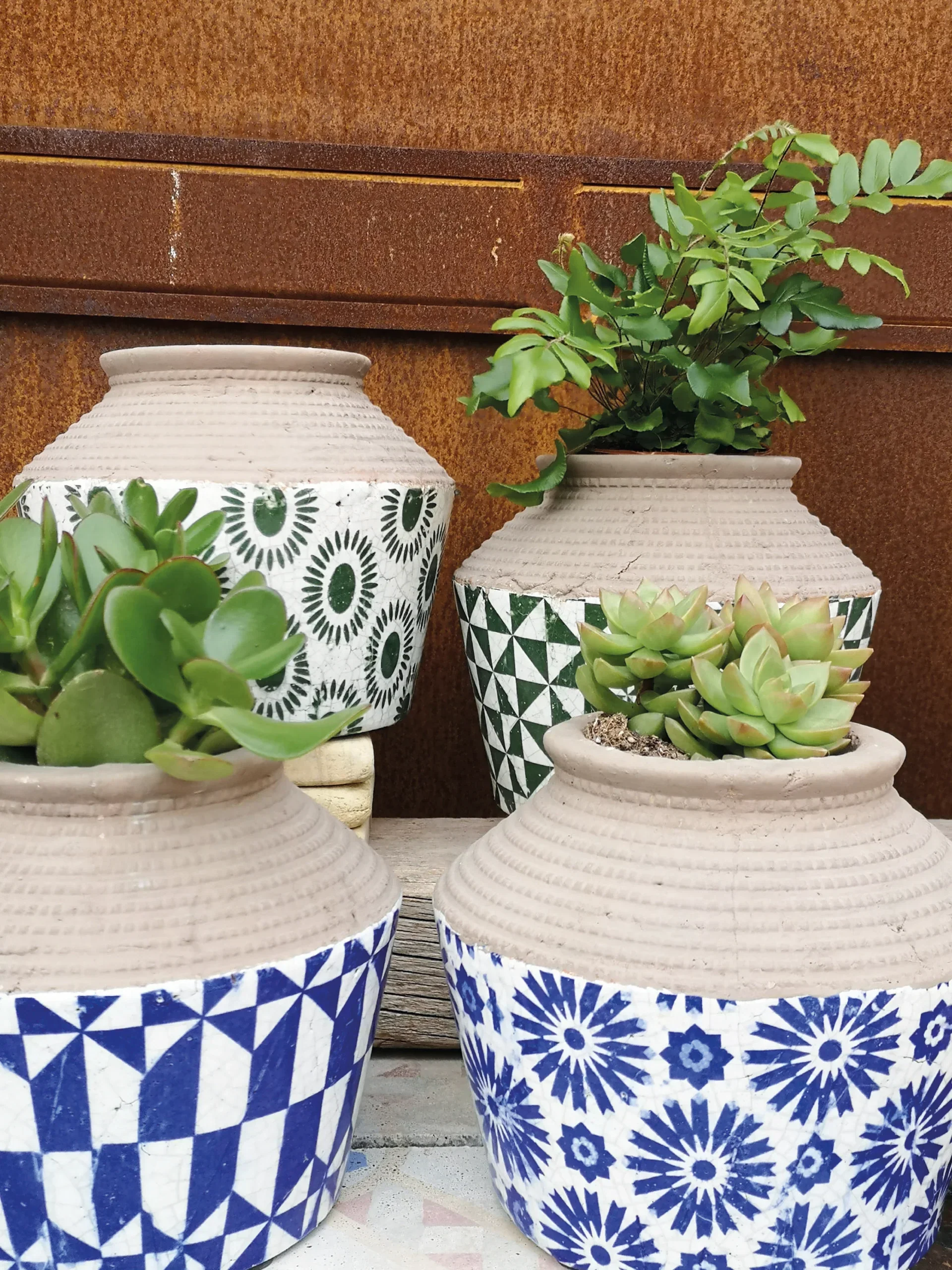 Casa Verde Lorca Planter - Assorted Patterns (18x15cm)