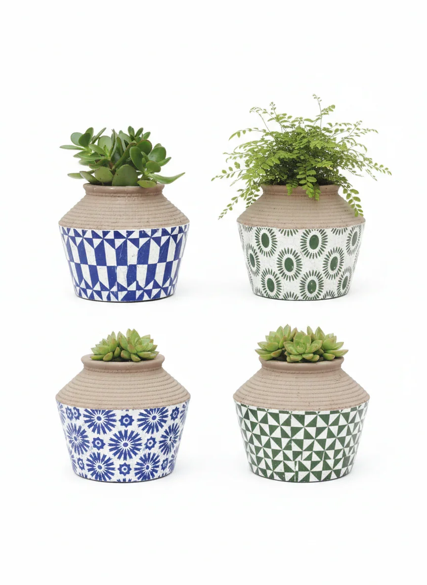 Casa Verde Lorca Planter - Assorted Patterns (18x15cm) - Image 2