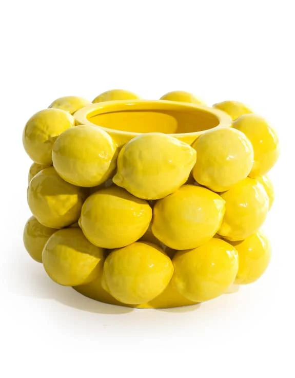 Ceramic Multi Lemon Bowl / Vase (17cm)