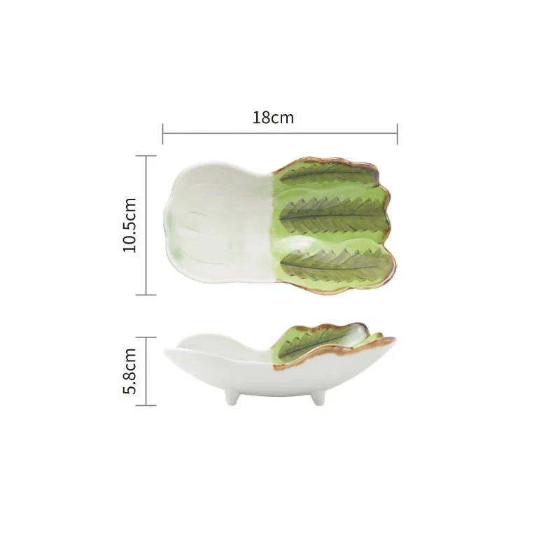 Ceramic Vegetable Shape Serving Dish - Cabbage - Image 2