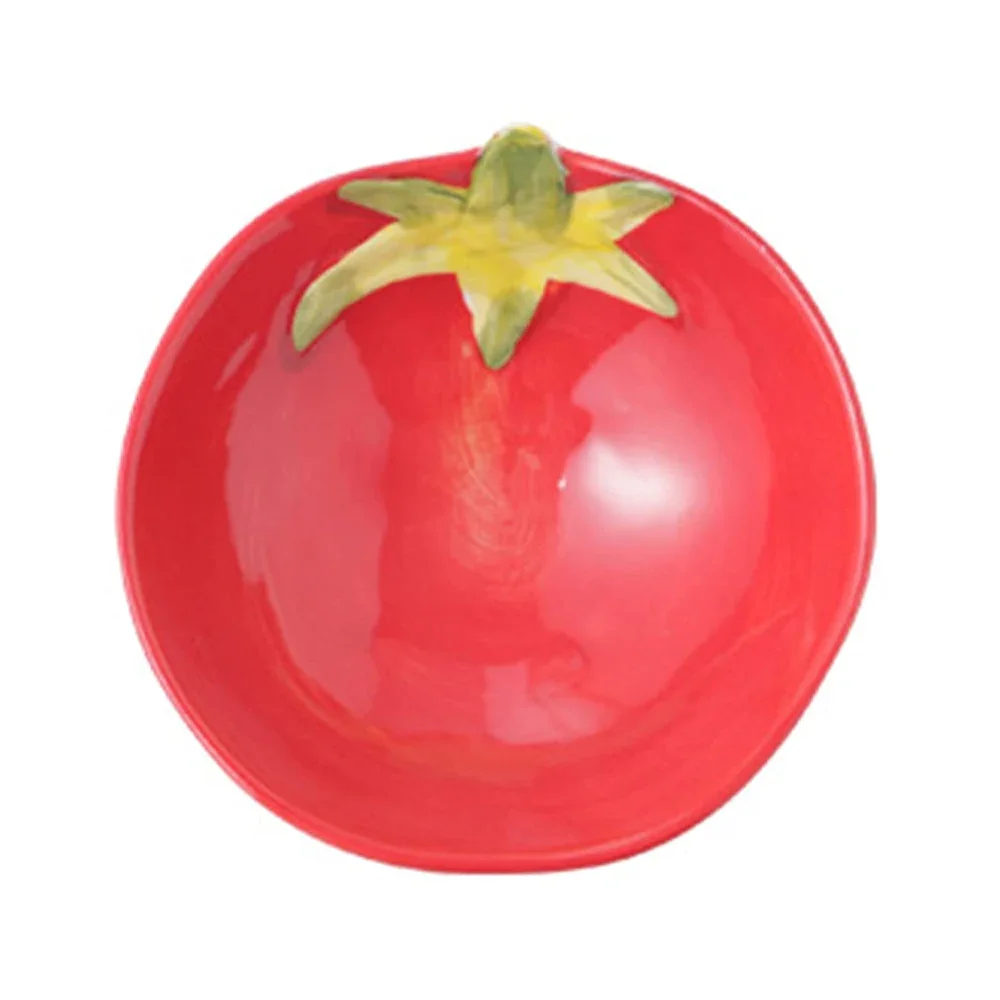 Ceramic Vegetable Shape Serving Dish - Tomato