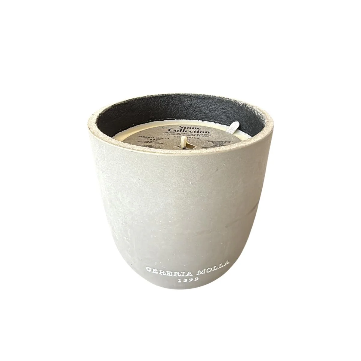 Cereria Molla Stone Collection Outdoor Candle - Citronella & Mint (1.5kg)