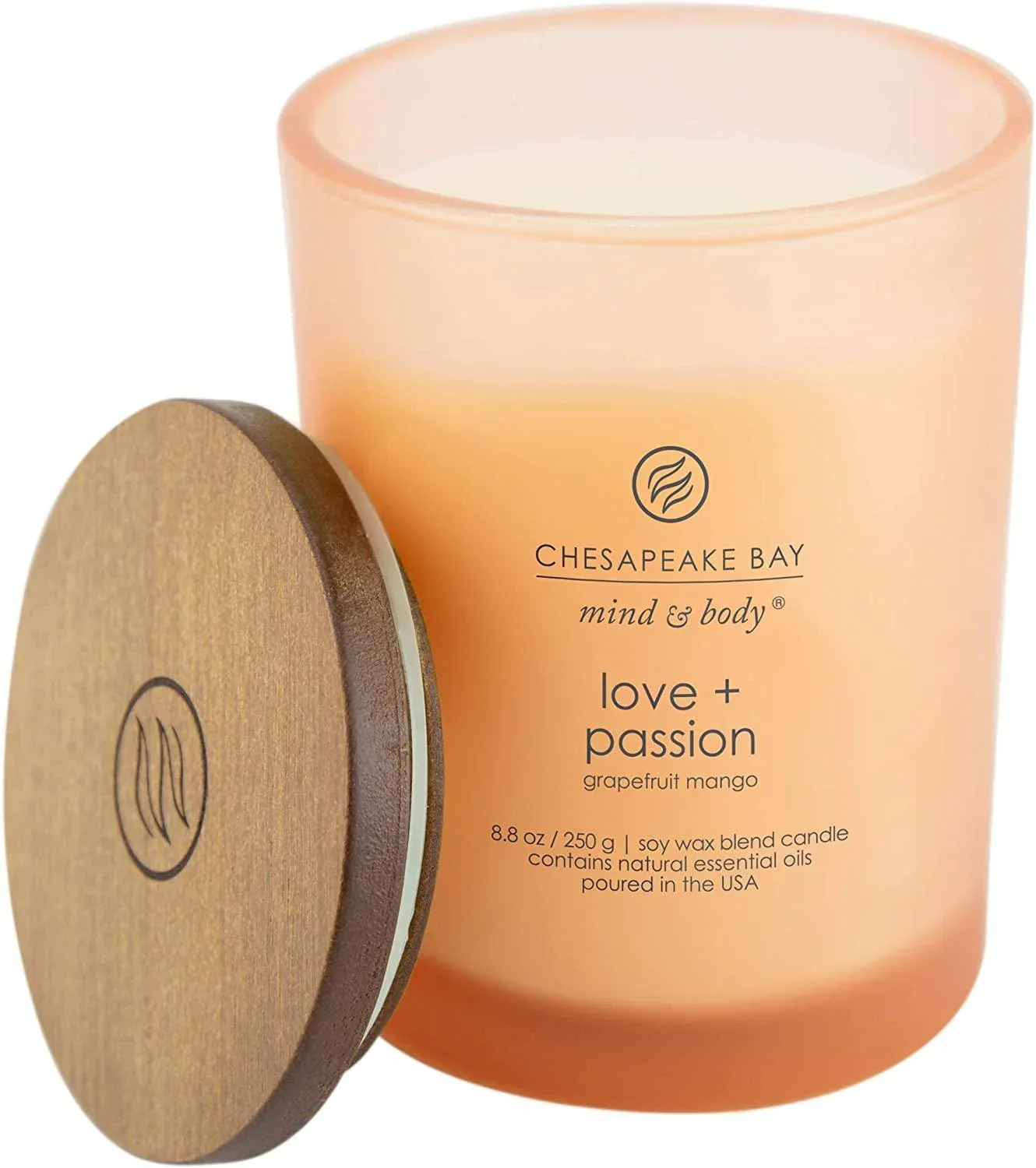 Chesapeake Bay Love & Passion (Grapefruit Mango) Scented Candle - 250g - Image 2